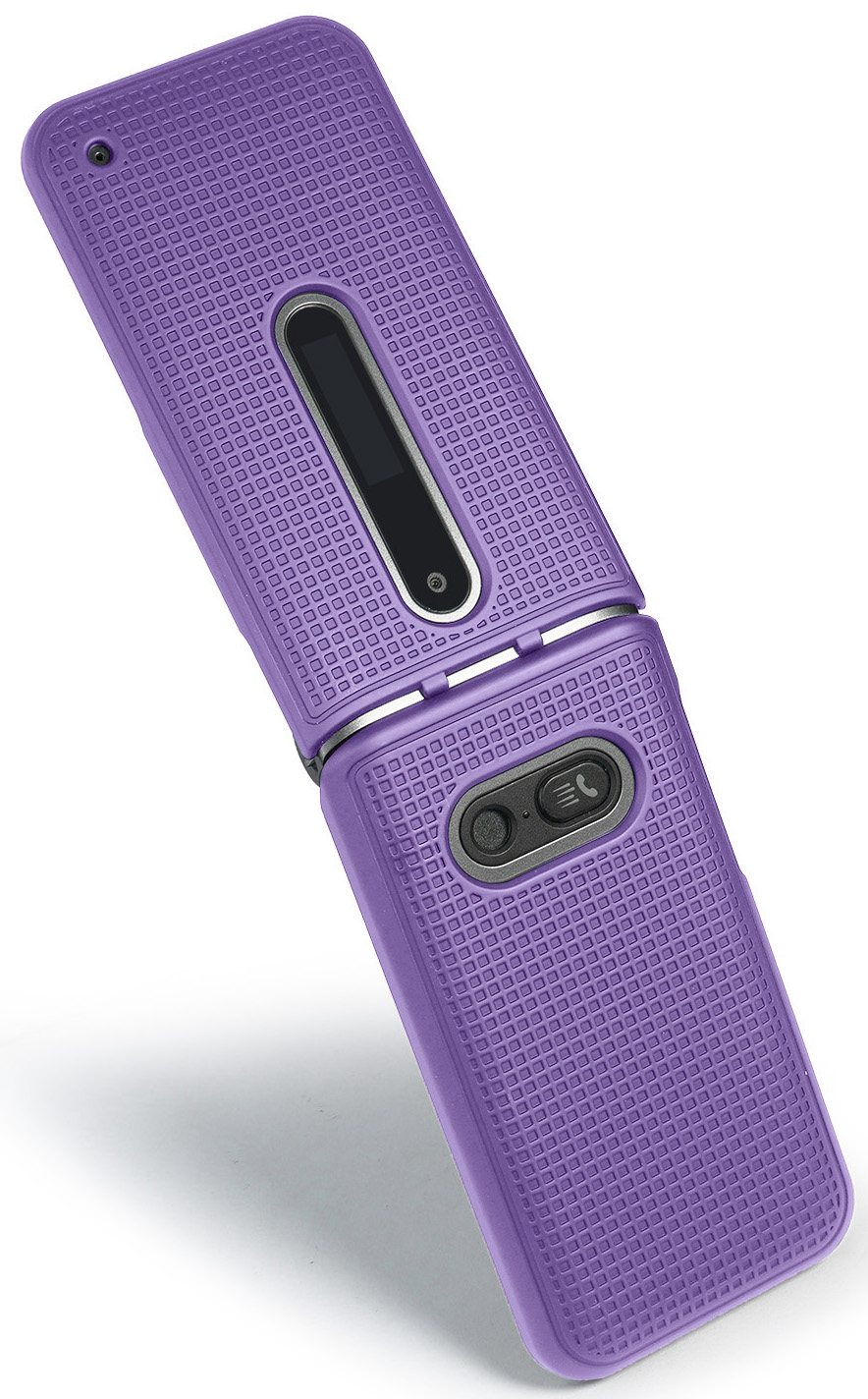 Grid Texture Case Slim Hard Shell Cover for LG Classic Flip Phone